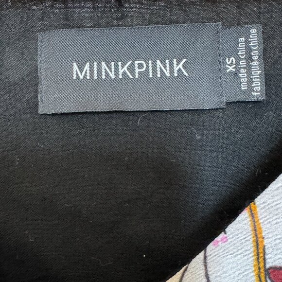 MinkPink XS Floral Crop Top - Picture 3 of 3